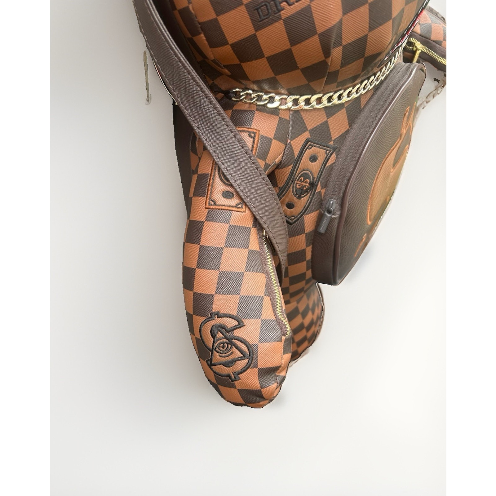 Sprayground Money Bear Backpack Limited Edition Rare Discontinued Nwt Checkered — image 7 of 7